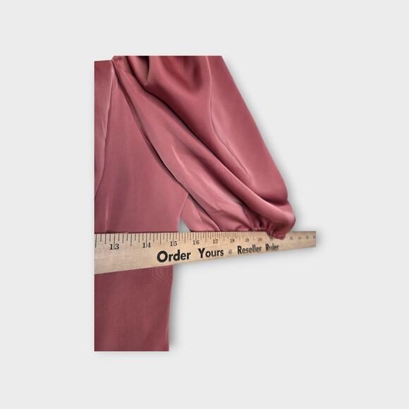 NEW Lulus Womens Sweet Personality Bodysuit XL Rose Puff Sleeve Romantic Style - Picture 7 of 10